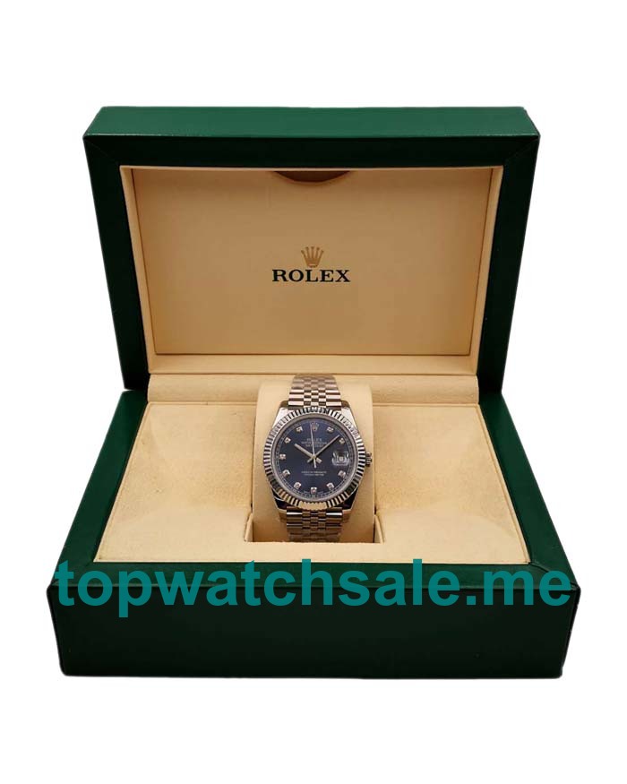 UK Best Quality 41 MM Rolex Datejust 126334 Fake Watches With Blue Dials Online