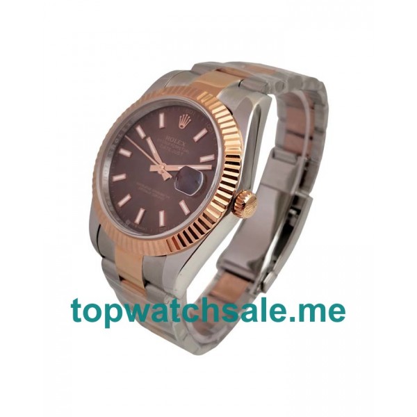 UK Top Quality 41 MM Rolex Datejust 126331 Fake Watches With Chocolate Dials For Sale