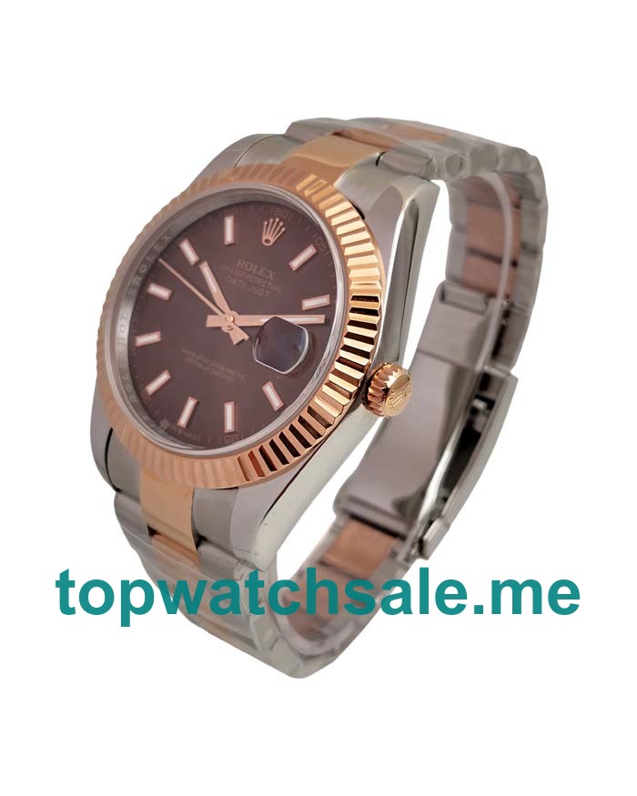 UK Top Quality 41 MM Rolex Datejust 126331 Fake Watches With Chocolate Dials For Sale