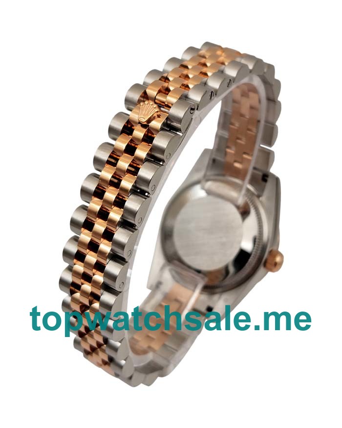 UK 31 MM 1:1 Rolex Datejust 279381 Replica Watches With Rose Gold Dials For Sale