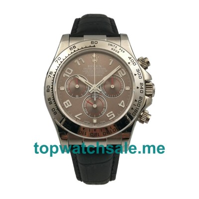 UK Best 1:1 40MM Rolex Daytona 116519 Replica Watches With Grey Dials For Men