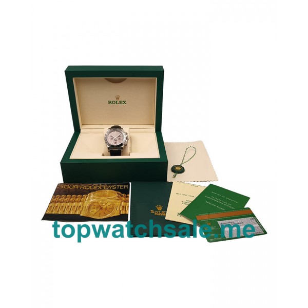 UK Best 1:1 40MM Rolex Daytona 116519 Replica Watches With Grey Dials For Men