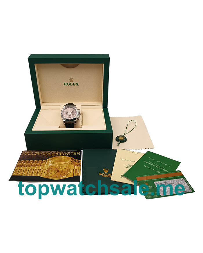 UK Best 1:1 40MM Rolex Daytona 116519 Replica Watches With Grey Dials For Men