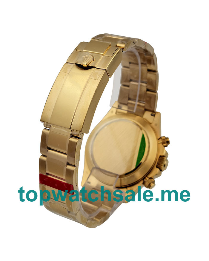UK AAA Quality Rolex Daytona 116528 Fake Watches With Black Dials For Men