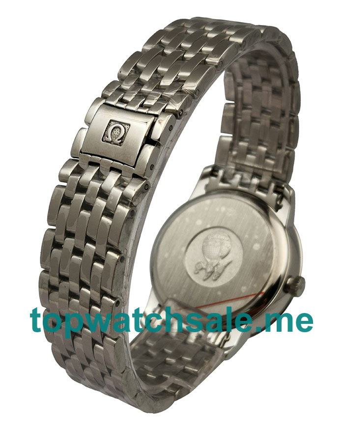 UK Swiss Made Omega De Ville 424.10.40.20.06.001 Fake Watches With Gray Dials For Sale