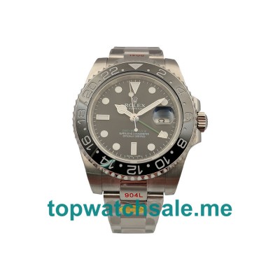 UK AAA Quality Rolex GMT-Master II 116710LN Replica Watches With Black Dials For Men