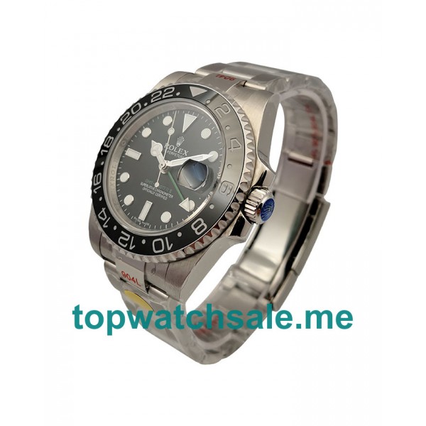 UK AAA Quality Rolex GMT-Master II 116710LN Replica Watches With Black Dials For Men