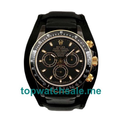 UK High Quality Replica Rolex Daytona Cosmograph Kravitz Design LK 01 RL Ceramic Black Dial Swiss 4130 Run 6@SEC