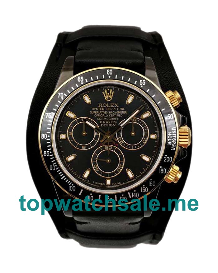 UK High Quality Replica Rolex Daytona Cosmograph Kravitz Design LK 01 RL Ceramic Black Dial Swiss 4130 Run 6@SEC