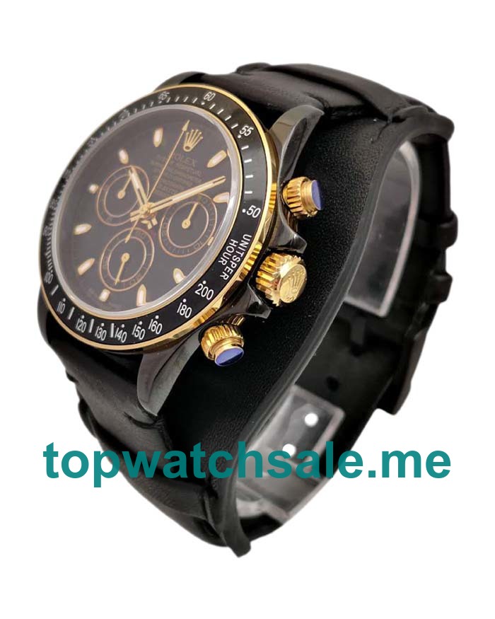 UK High Quality Replica Rolex Daytona Cosmograph Kravitz Design LK 01 RL Ceramic Black Dial Swiss 4130 Run 6@SEC
