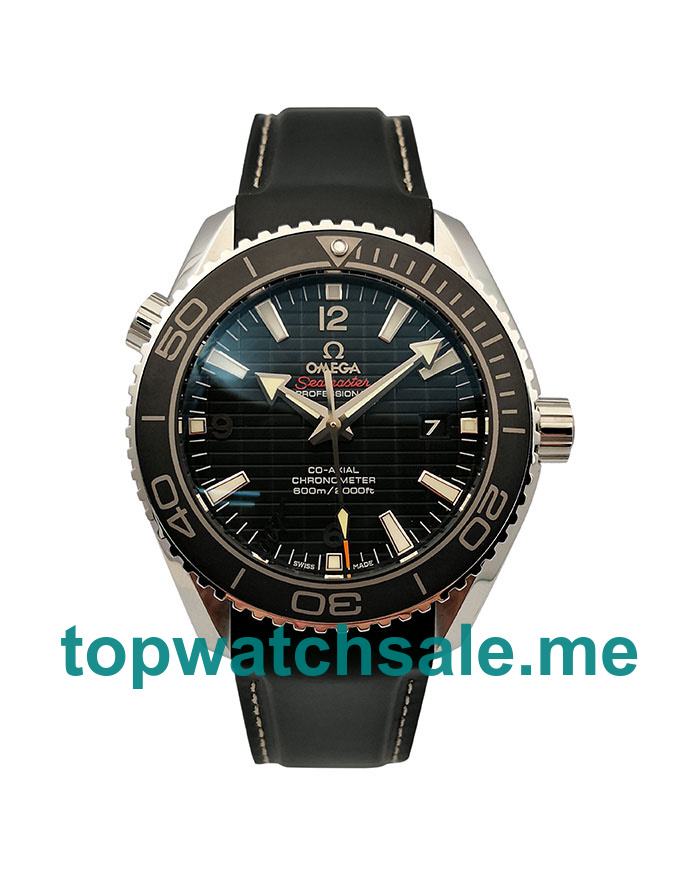 UK AAA Quality Omega Seamaster Planet Ocean 215.33.44.21.01.001 Replica Watches With Black Dials For Men