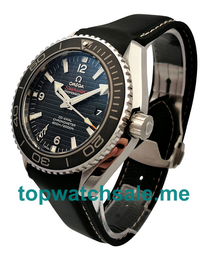 UK AAA Quality Omega Seamaster Planet Ocean 215.33.44.21.01.001 Replica Watches With Black Dials For Men