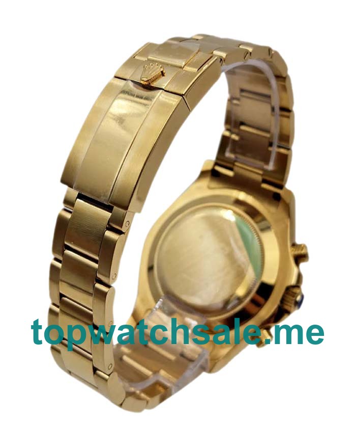 UK Best 1:1 Replica Rolex Yacht-Master II 116688 JF Yellow Gold White Dial Swiss 7750 Watches For Men