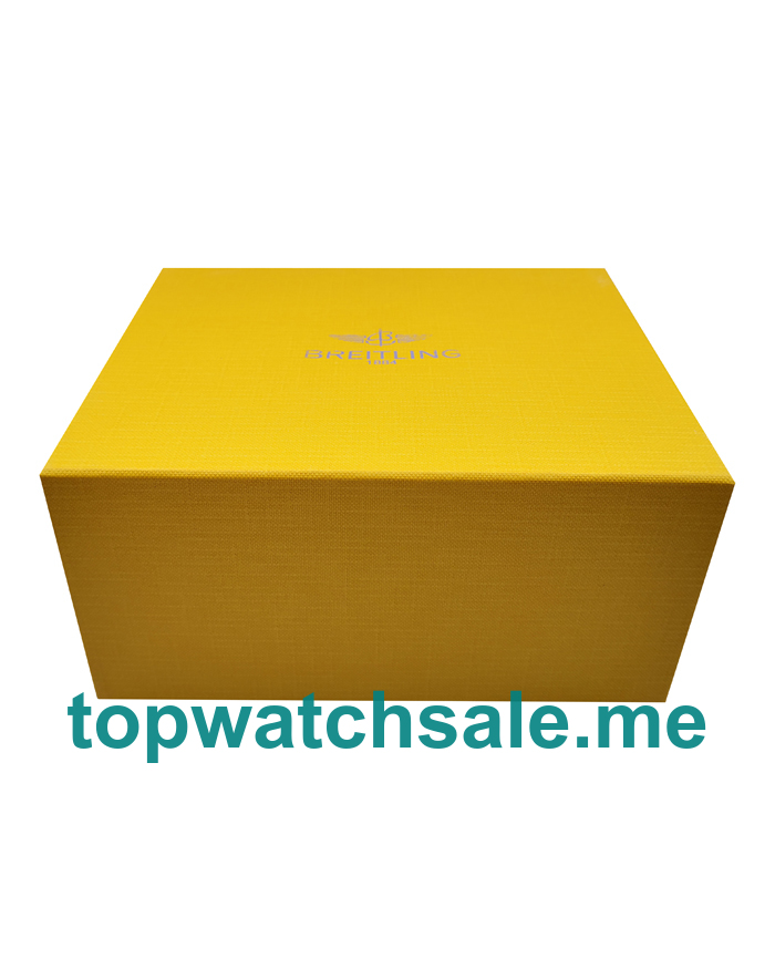 Breitling Original Style Yellow Wooden Box