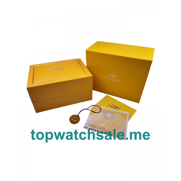 Breitling Original Style Yellow Wooden Box