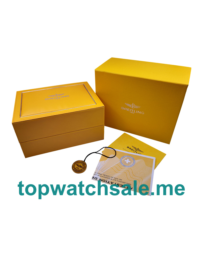 Breitling Original Style Yellow Wooden Box