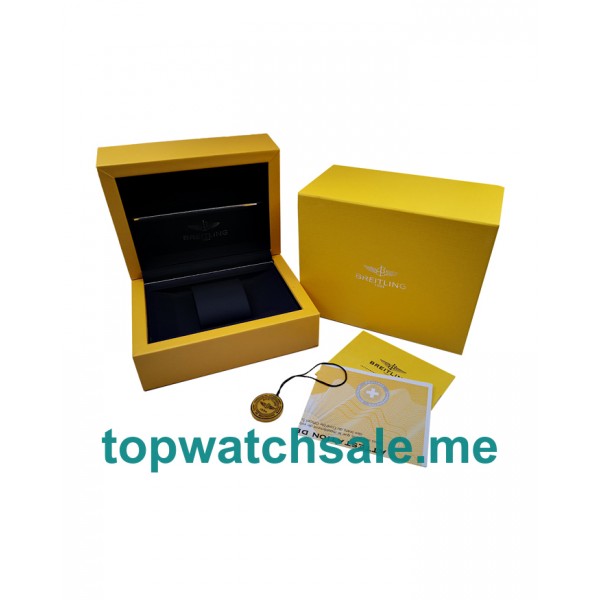 Breitling Original Style Yellow Wooden Box