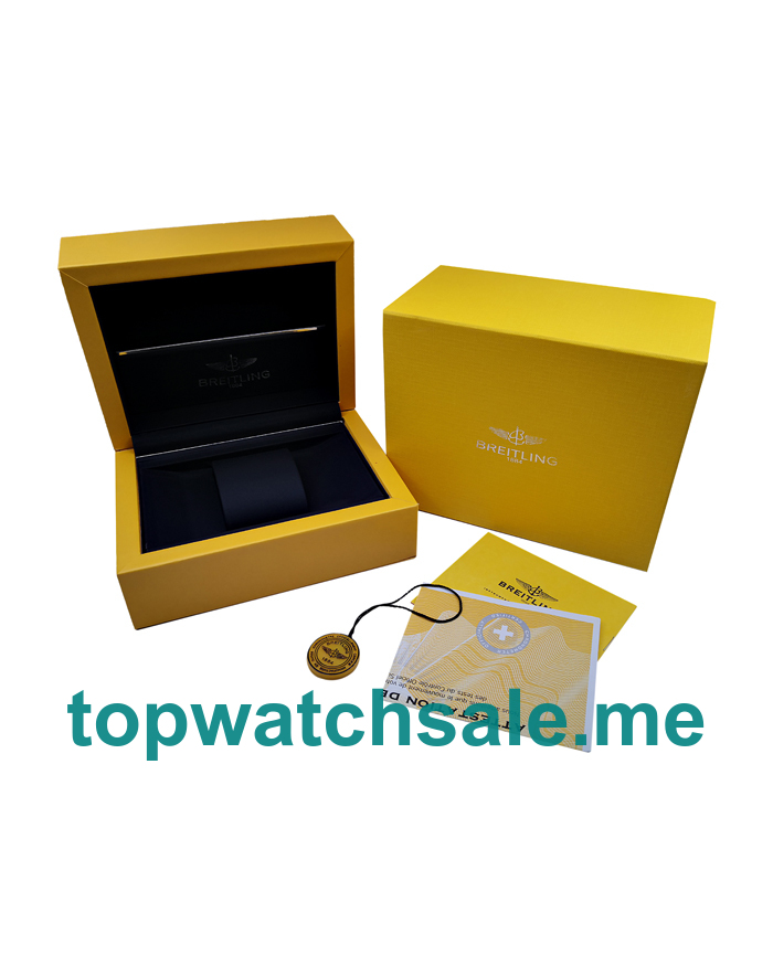 Breitling Original Style Yellow Wooden Box