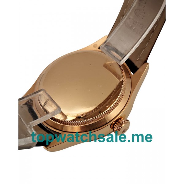 UK AAA Replica Rolex Cellini Date 50515 VF Rose Gold White Dial Dial Swiss 3165 Watches With 18K Rose Gold Cases For Sale