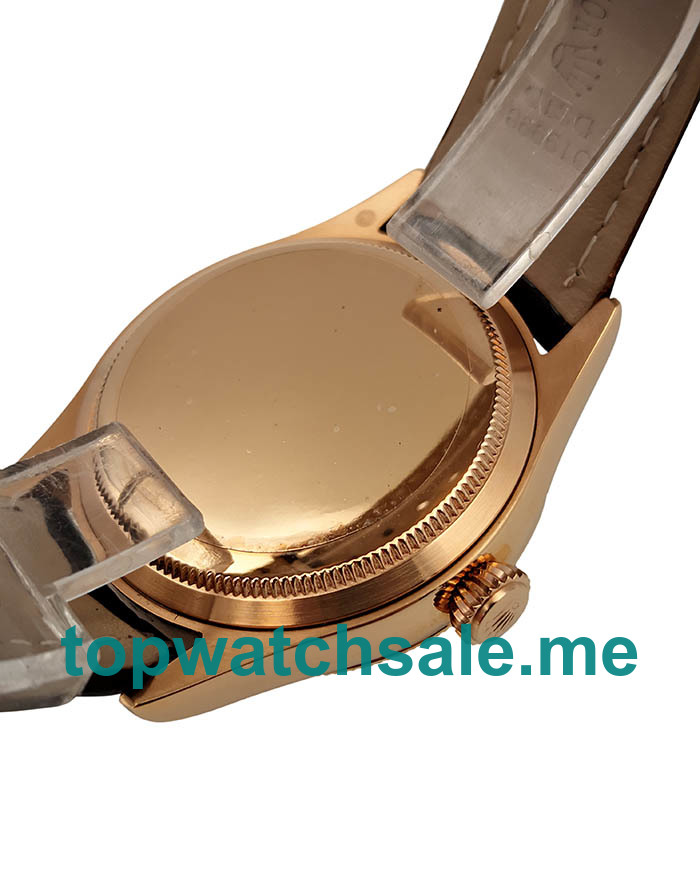 UK AAA Replica Rolex Cellini Date 50515 VF Rose Gold White Dial Dial Swiss 3165 Watches With 18K Rose Gold Cases For Sale