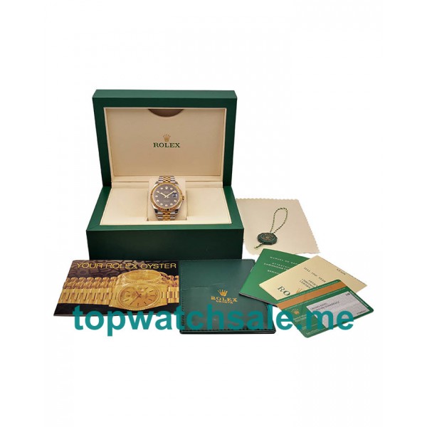 UK Swiss Made Replica Rolex Datejust II 116333 41MM EW Stainless Steel & Yellow Gold Black Dial Swiss 3235