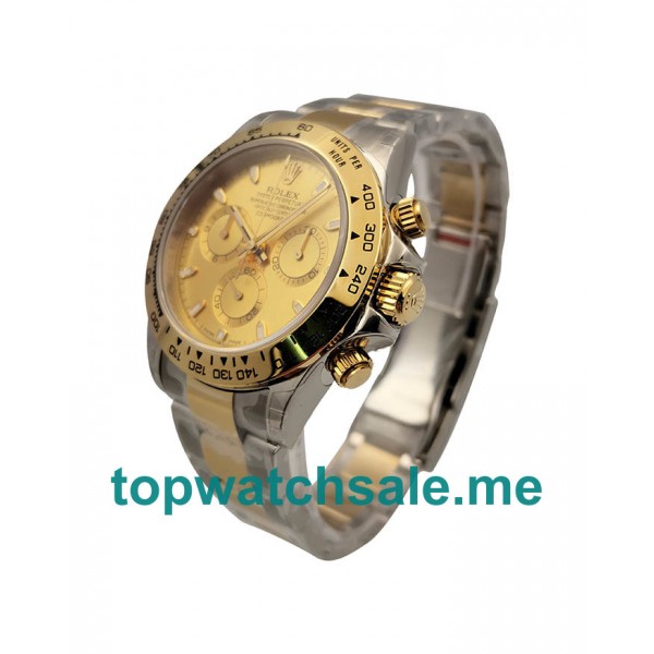 UK Swiss Made Replica Rolex Daytona Cosmograph With Champagne Dials For Sale