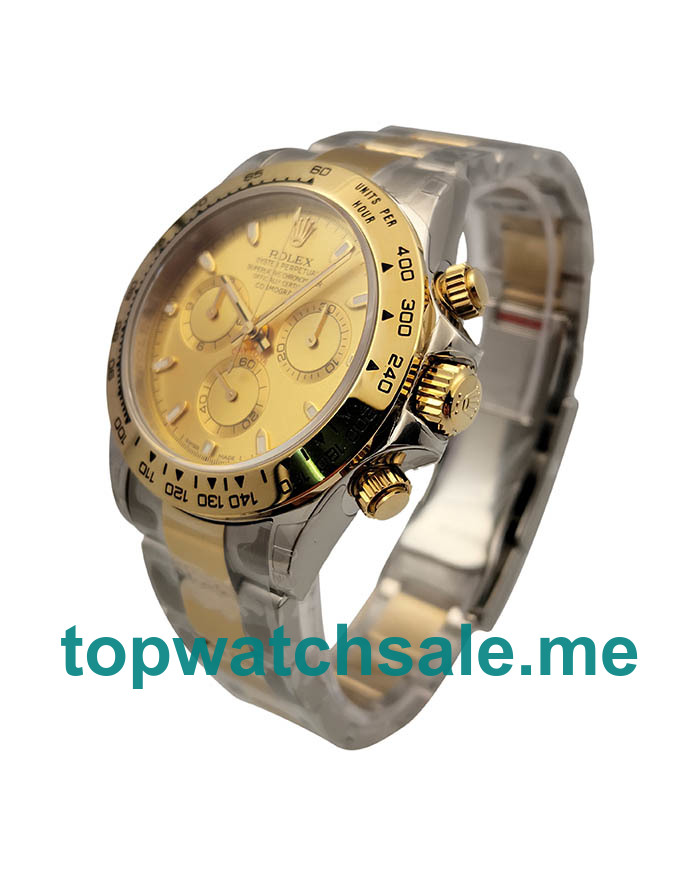 UK Swiss Made Replica Rolex Daytona Cosmograph With Champagne Dials For Sale