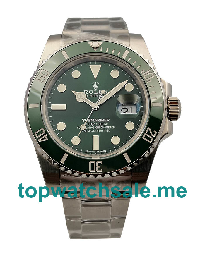 Replica Rolex Submariner Date 116610LV 2018 N V8S Stainless Steel Green Dial Swiss 3135