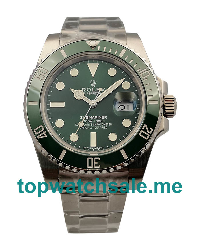 UK Perfect Replica Rolex Submariner Date 116610LV 2018 N V8S Stainless Steel Green Dial Swiss 3135