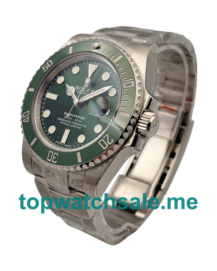 UK Perfect Replica Rolex Submariner Date 116610LV 2018 N V8S Stainless Steel Green Dial Swiss 3135