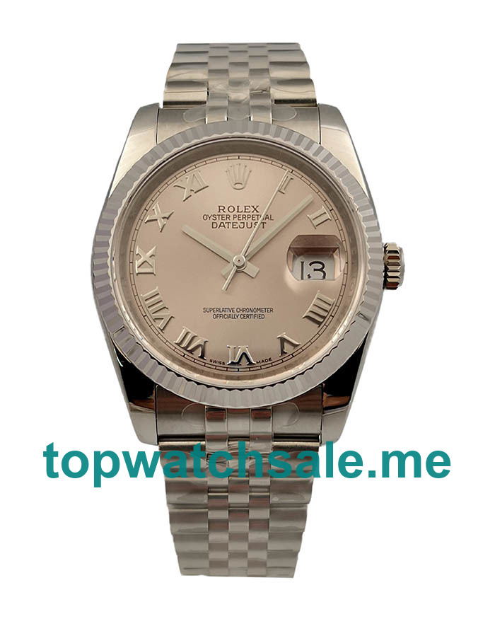 UK Best 1:1 Rolex Datejust 116234 Replica Watches With Rhodium Dials For Sale