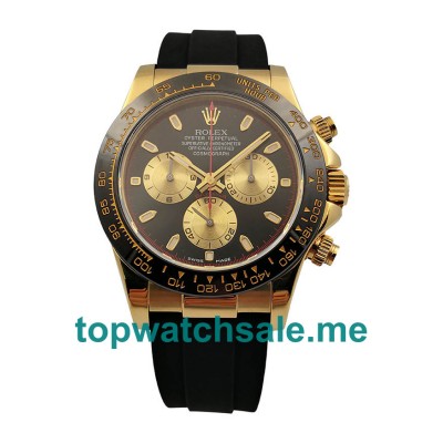 UK Perfect Replica Rolex Daytona Cosmograph Watches With Yellow Gold Cases For Sale