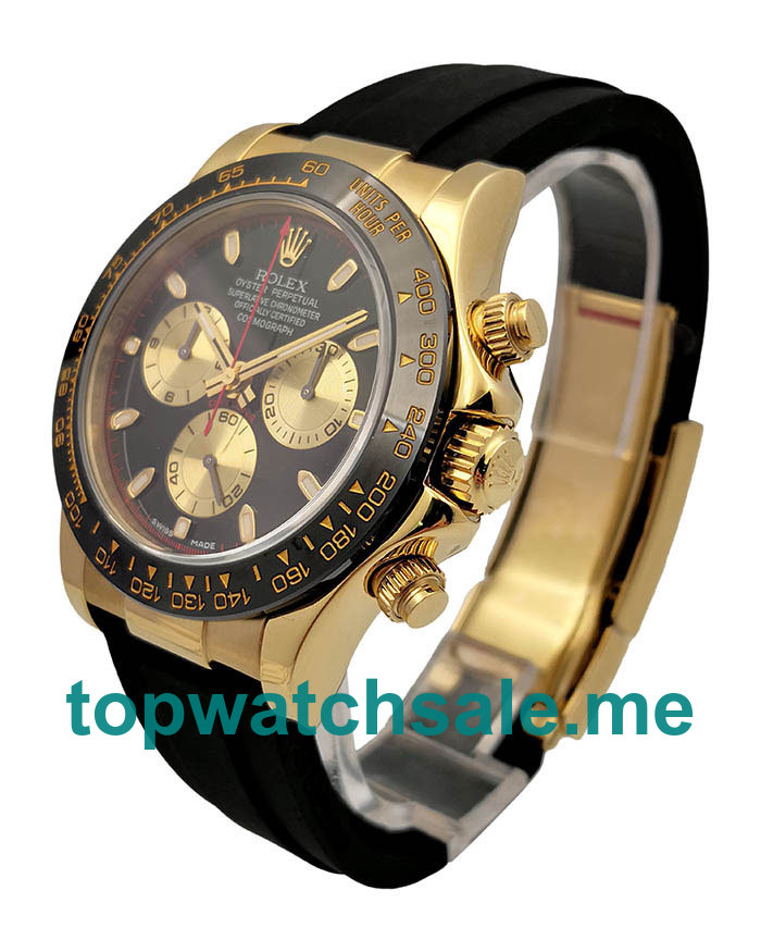 UK Perfect Replica Rolex Daytona Cosmograph Watches With Yellow Gold Cases For Sale