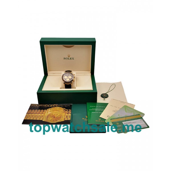 UK Perfect Replica Rolex Daytona Cosmograph Watches With Yellow Gold Cases For Sale