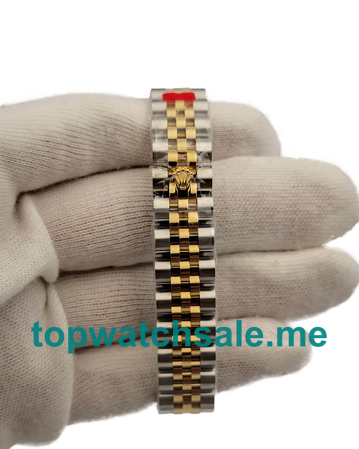 UK 26 MM Best Quality Rolex Lady-Datejust 179383 Replica Watches With Champagne Dials For Sale