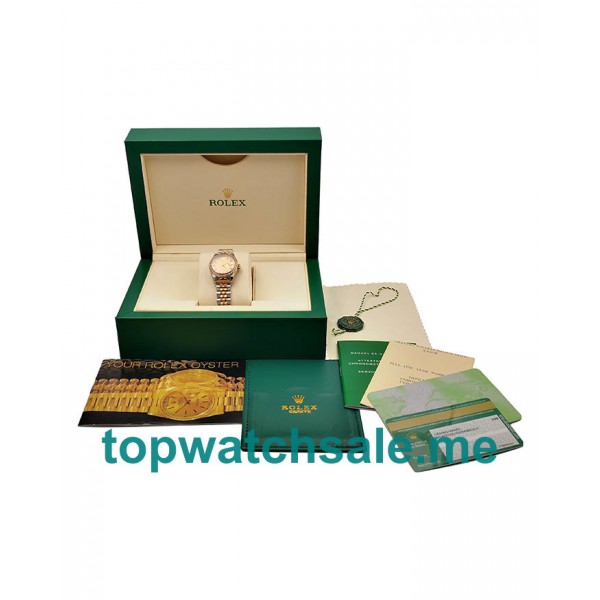 UK 26 MM Best Quality Rolex Lady-Datejust 179383 Replica Watches With Champagne Dials For Sale