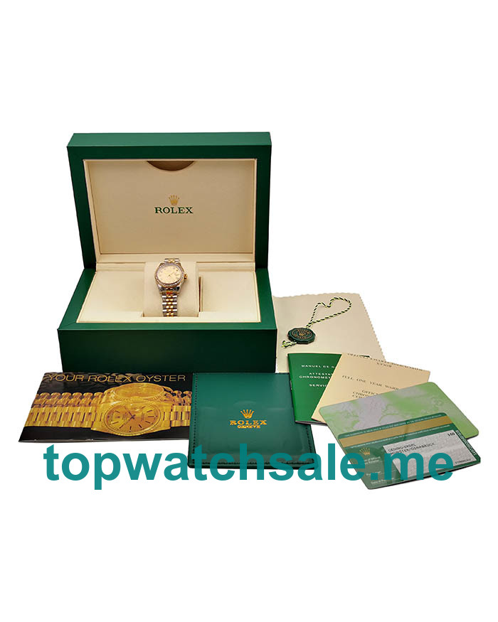 UK 26 MM Best Quality Rolex Lady-Datejust 179383 Replica Watches With Champagne Dials For Sale