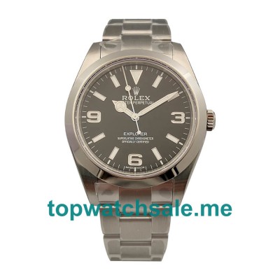 UK 40 MM AAA Quality Rolex Explorer 214270 Replica Watches With Black Dials For Sale