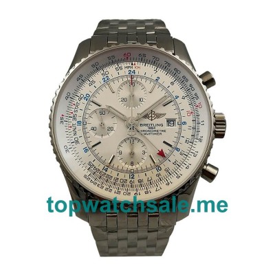 UK High Quality Breitling Navitimer World A24322 Replica Watches With White Dials For Men