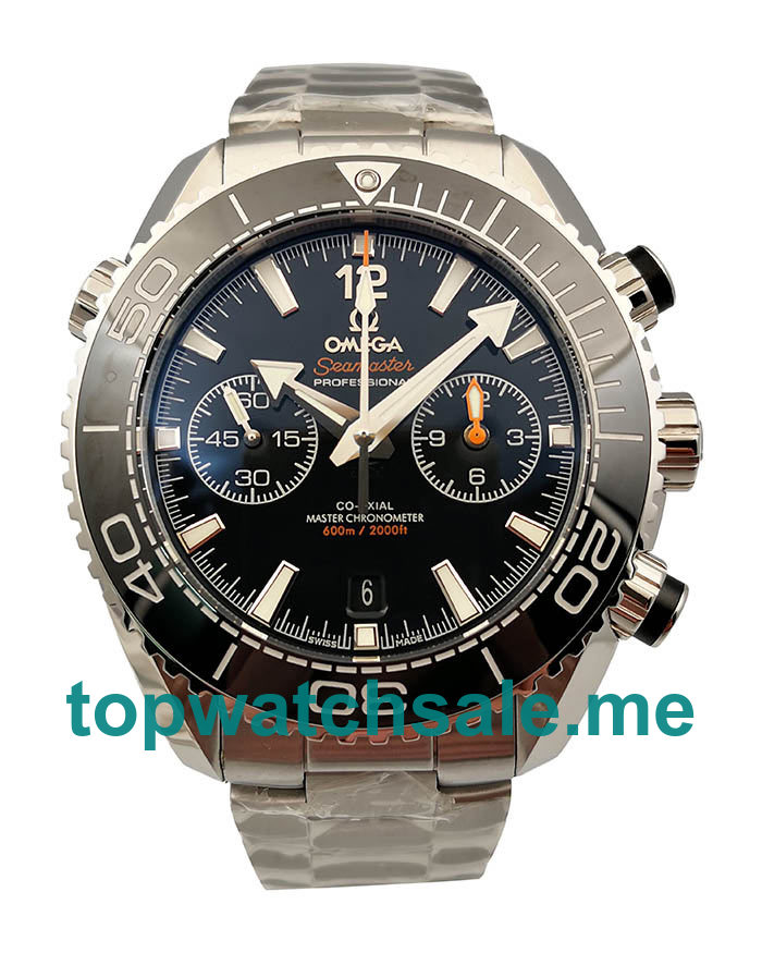 UK 1:1 Perfect Omega Seamaster Planet Ocean 215.30.46.51.01.001 Replica Watches With Black Dials 