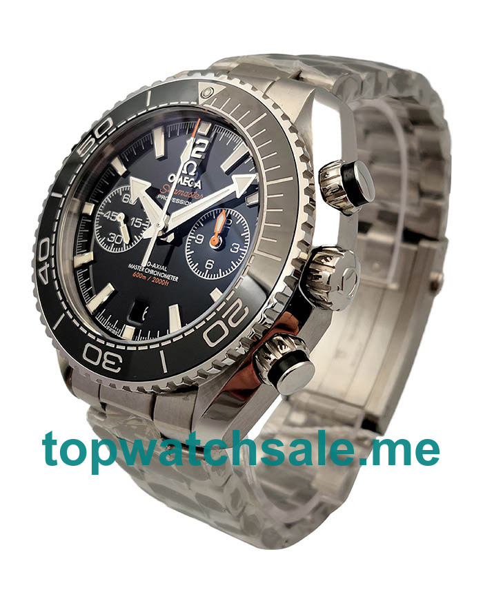 UK 1:1 Perfect Omega Seamaster Planet Ocean 215.30.46.51.01.001 Replica Watches With Black Dials 