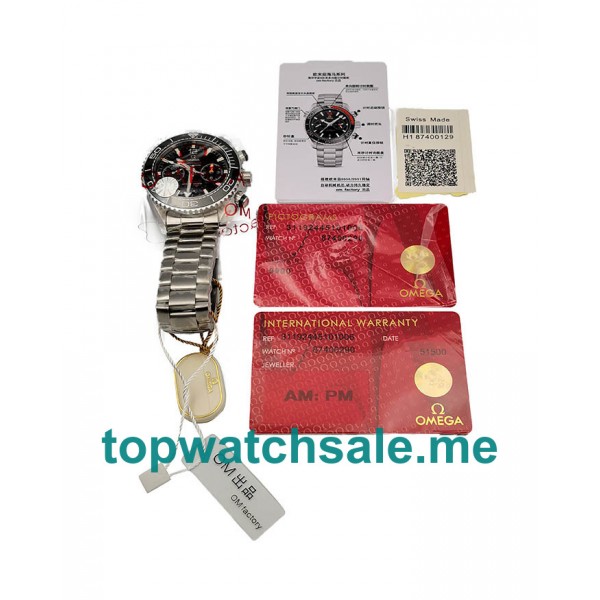 UK 1:1 Perfect Omega Seamaster Planet Ocean 215.30.46.51.01.001 Replica Watches With Black Dials 