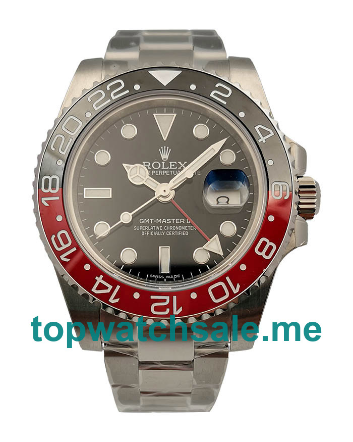 Replica Rolex GMT-Master II 116710BLNR UR Stainless Steel Black Dial Swiss 2836-2