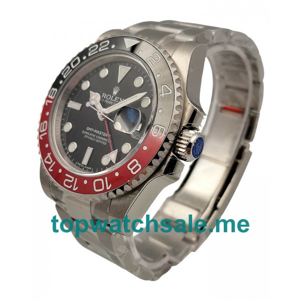 UK Top Replica Rolex GMT-Master II Watches With Black Dials For Men