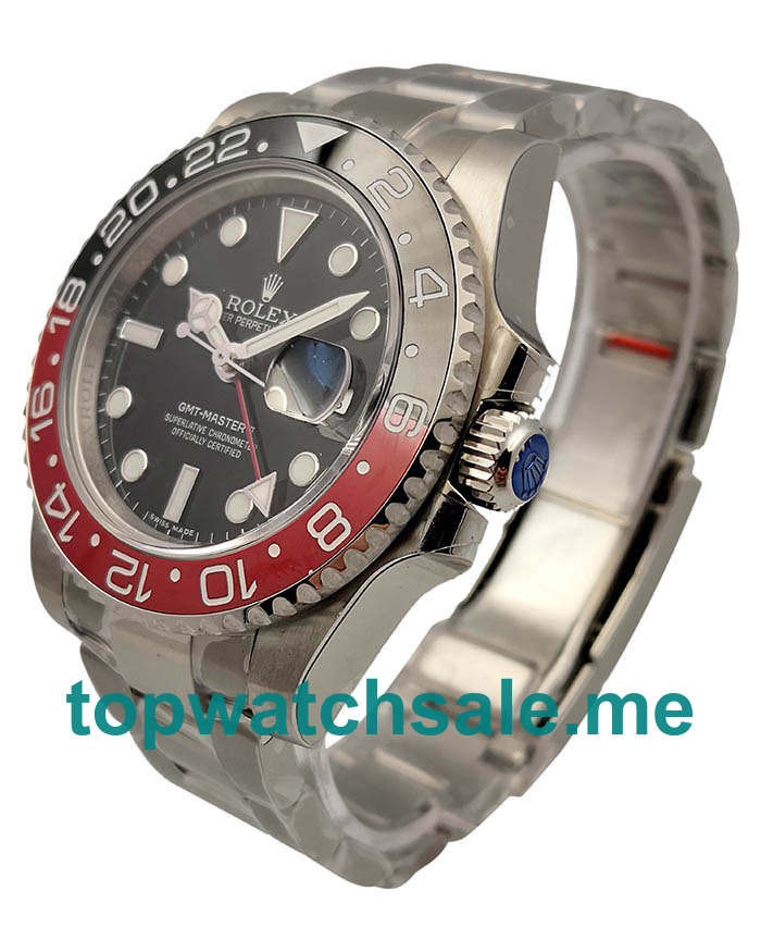 UK Top Replica Rolex GMT-Master II Watches With Black Dials For Men