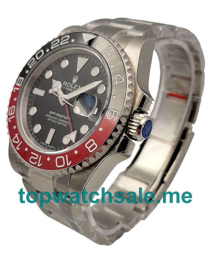 Replica Rolex GMT-Master II 116710BLNR UR Stainless Steel Black Dial Swiss 2836-2