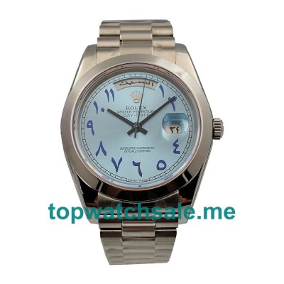 UK Best 1:1 40MM Rolex Day-Date 228206 Replica Watches With Ice Blue Dials For Men