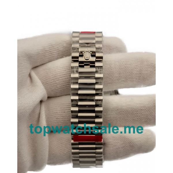 UK Best 1:1 40MM Rolex Day-Date 228206 Replica Watches With Ice Blue Dials For Men
