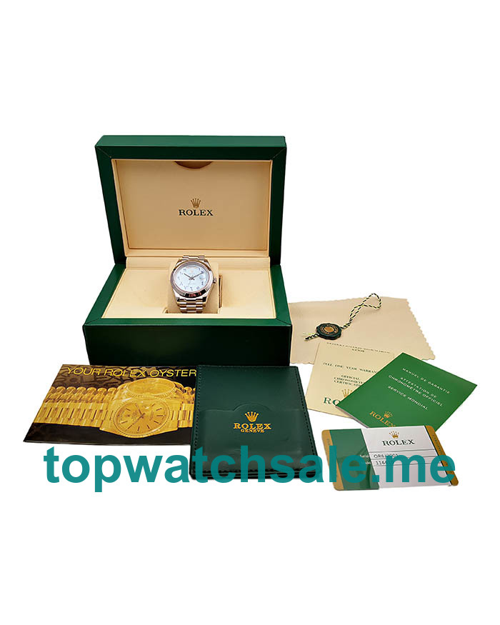 UK Best 1:1 40MM Rolex Day-Date 228206 Replica Watches With Ice Blue Dials For Men