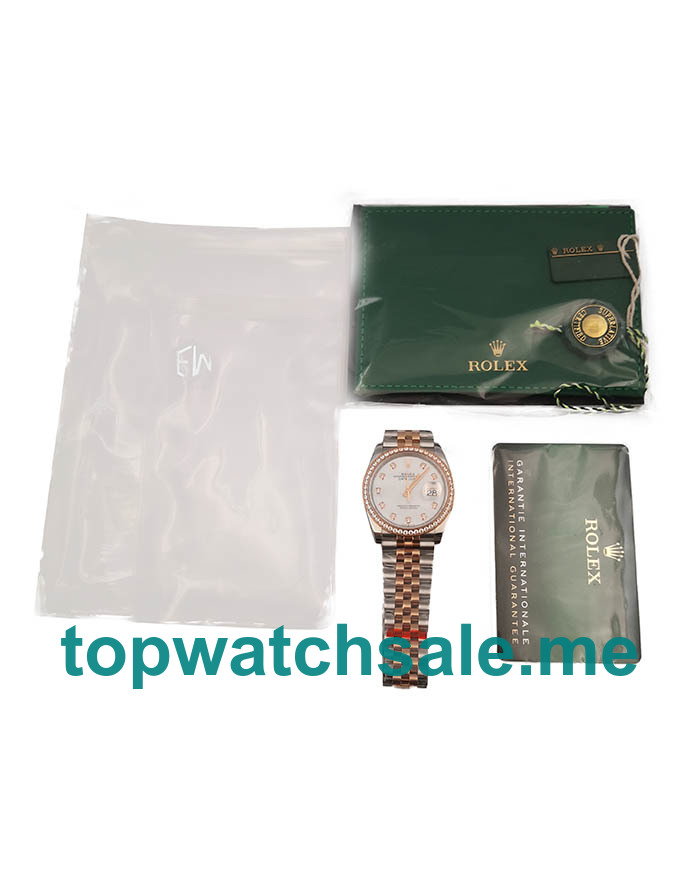 UK Best Quality Rolex Datejust 116233 Replica Watches With Mother-Of-Pearl Dials For Men